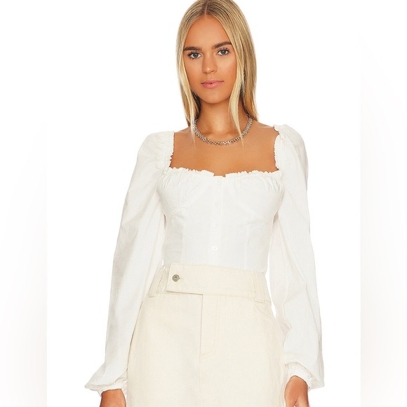 WeWoreWhat Ruched Cup Top in Size Large - Picture 2 of 9